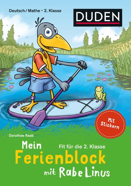 Mein Ferienblock mit Rabe Linus - Fit für die 2. Klasse