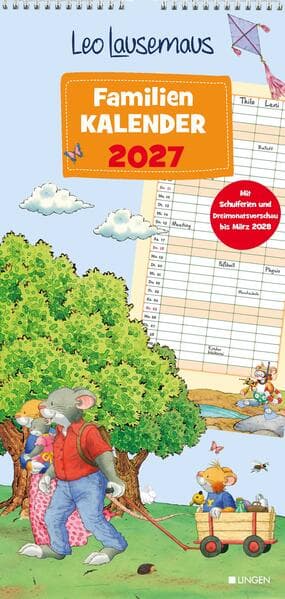 Leo Lausemaus - Familienkalender 2027
