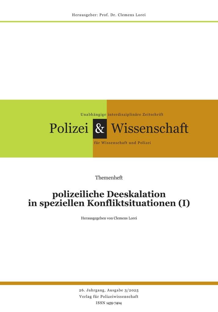 Zeitschrift Polizei & Wissenschaft