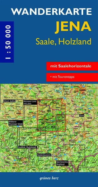 Wanderkarte Jena, Saale, Holzland