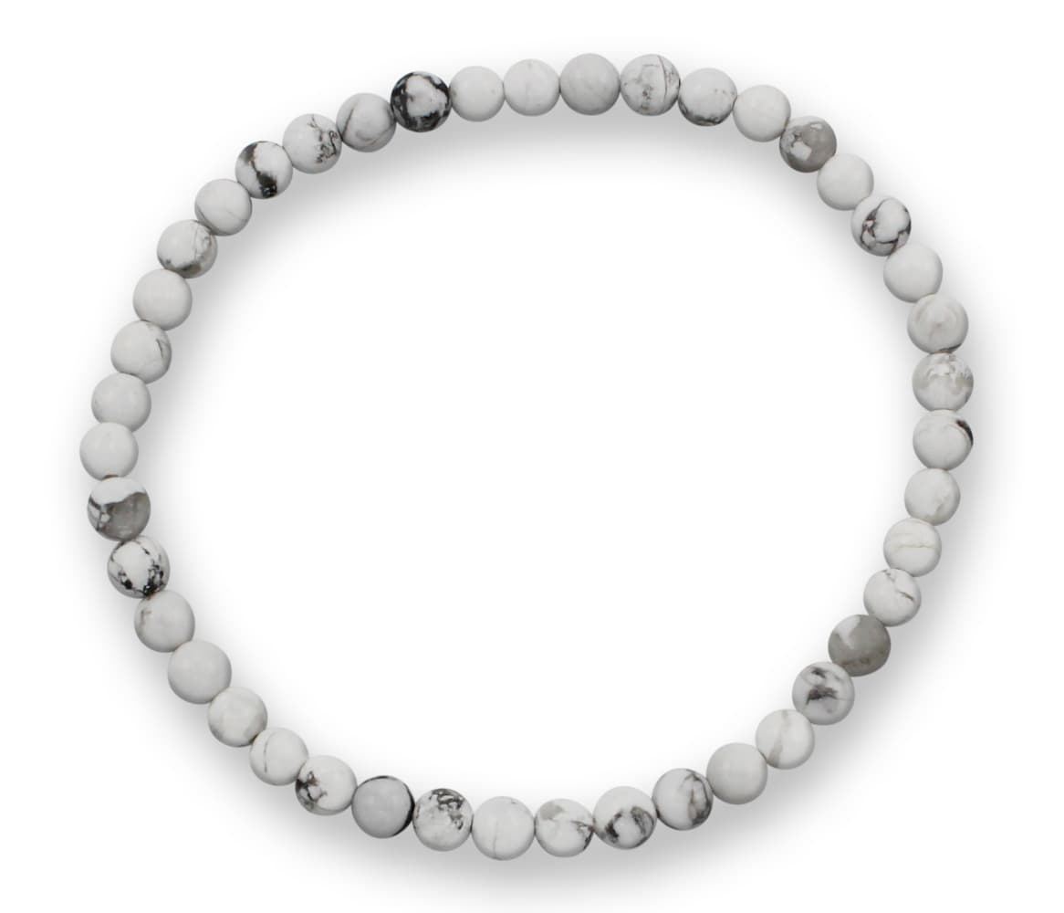 Howlith Edelsteinarmband 3-4mm, J748-17