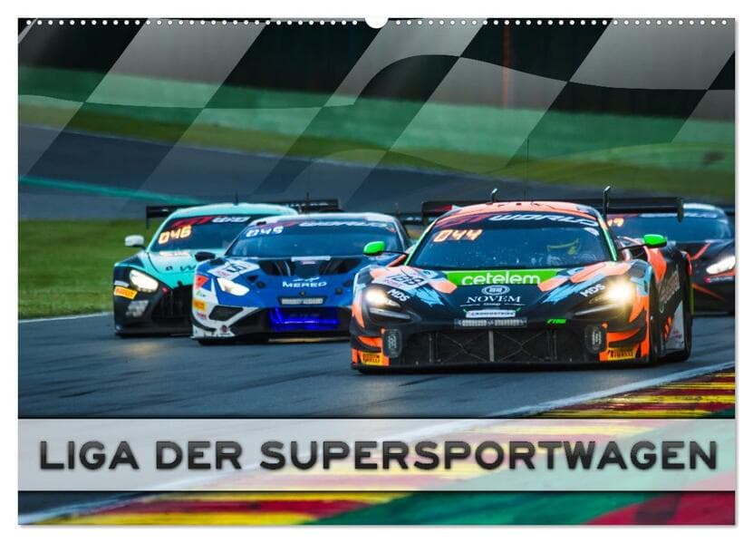 Liga der Supersportwagen (Wandkalender 2026 DIN A2 quer), CALVENDO Monatskalender