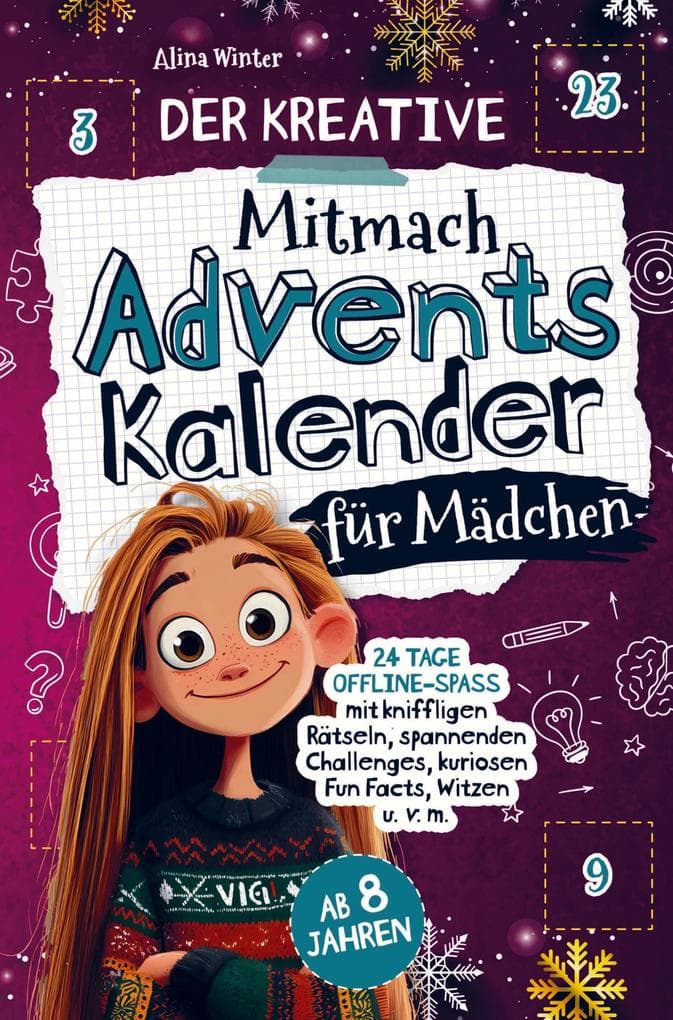 Der kreative Mitmach-Adventskalender für Mädchen