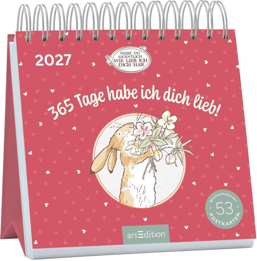 Postkartenkalender Weißt du eigentlich, wie lieb ich dich hab? 2027