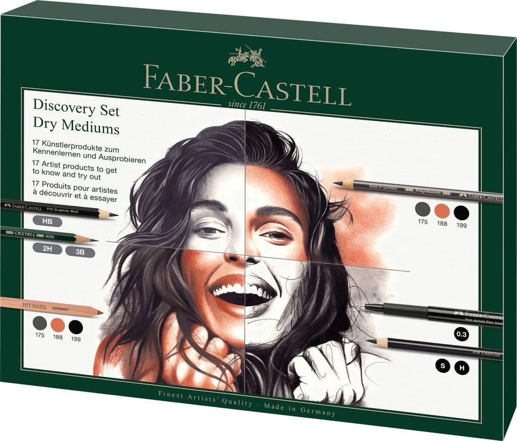 Faber-Castell Discovery trockene Künstlerprodukte, 17er Set