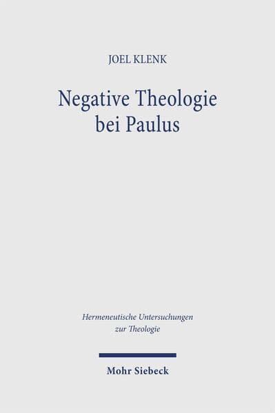 Negative Theologie bei Paulus