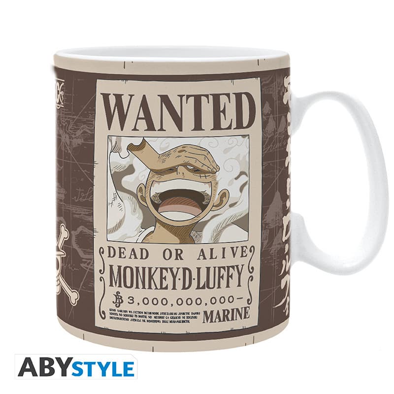 ONE PIECE - Mug - 460 ml - "Luffy Wanted" - subli - box