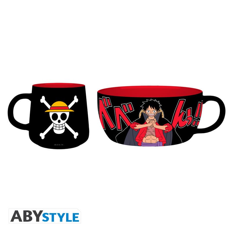 ONE PIECE - Breakfast Set Mug + Bowl - Luffy