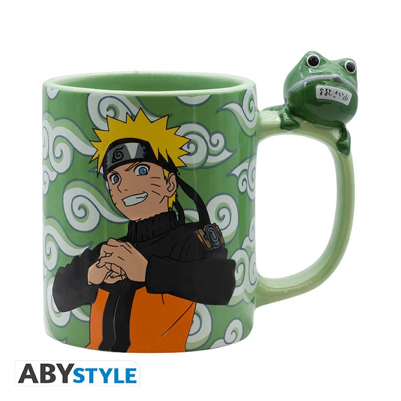 NARUTO SHIPPUDEN - Mug 3D handle - Naruto and Gama-chan
