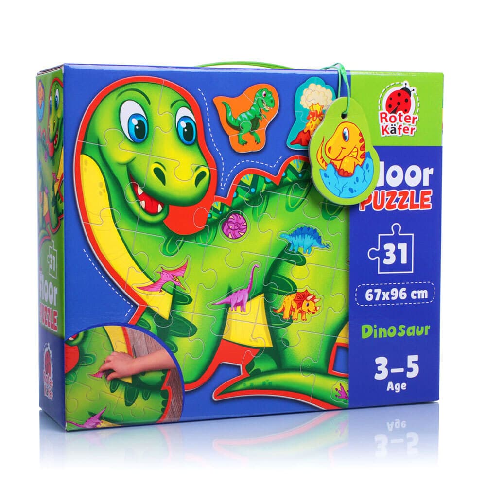 Puzzle Roter Käfer Bodenpuzzle Dinosaurier RK7010-01