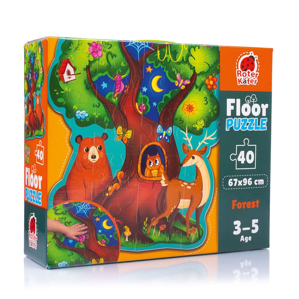 Puzzle Roter Käfer Bodenpuzzle Waldtiere RK7010-04