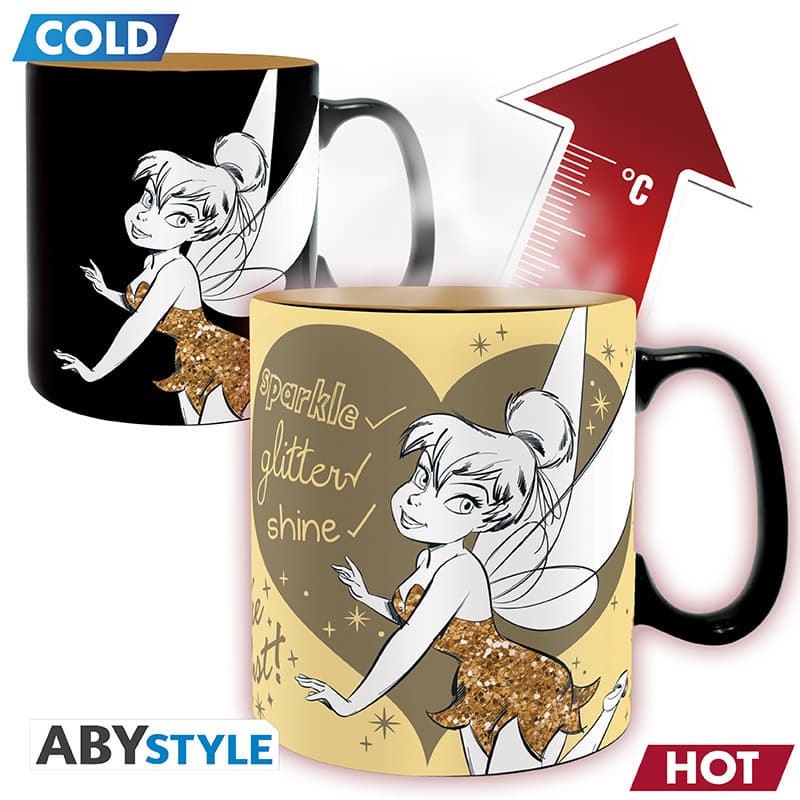 DISNEY - Mug Heat Change - 460 ml - Tinkerbell Sparkle - box