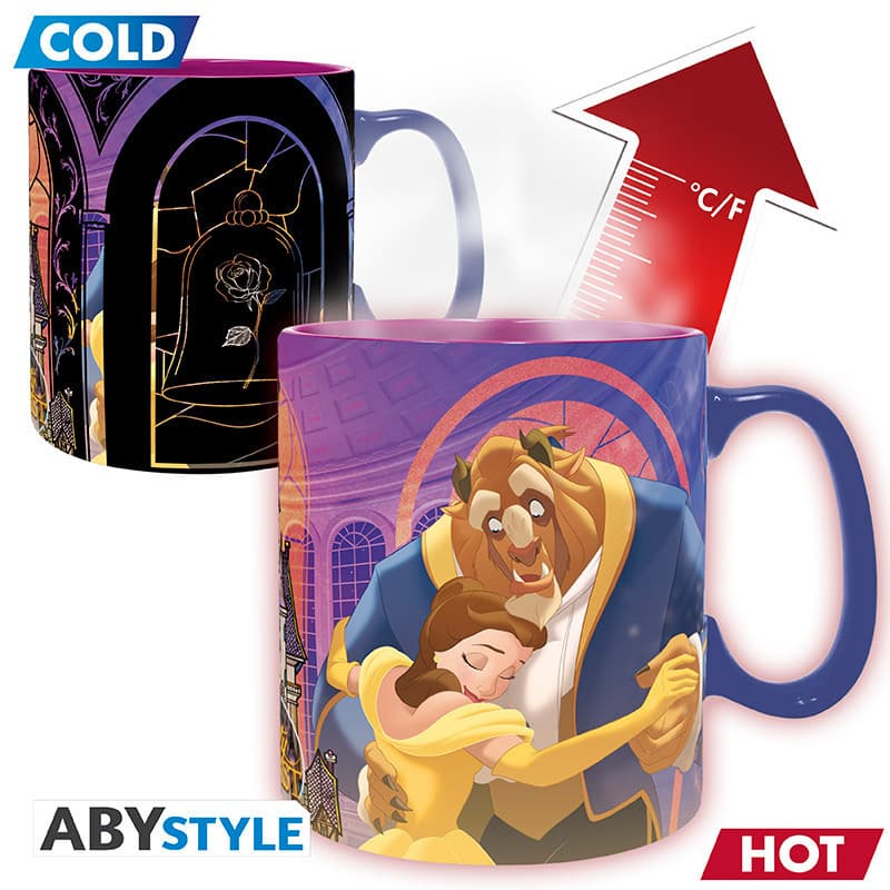 DISNEY - Mug Heat Change - 460 ml - Beauty & the Beast - cardboard