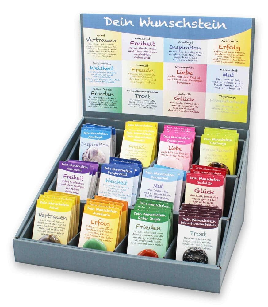 Sortiment Dein Wunschstein, 36 Stück sortiert