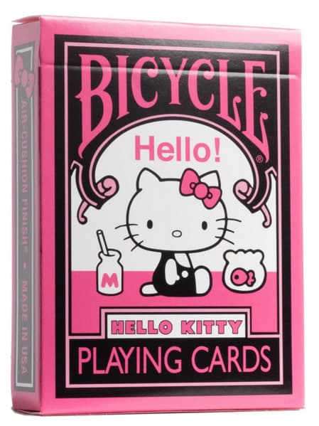 Bicycle Hello Kitty - Black and Pink (Designer Spielkarten, Poker, Skat...)