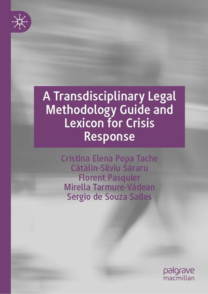 A Transdisciplinary Legal Methodology Guide and Lexicon for Crisis Response