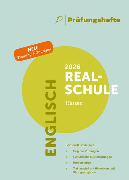 Prüfungsheft & Training - 2026 Englisch Realschule - Hessen - Original-Prüfungen und Lösungen