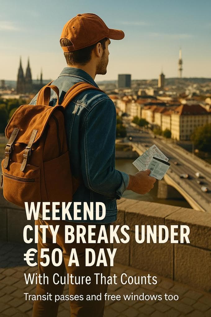 Weekend City Breaks Under EUR50 a Day With Culture That Counts