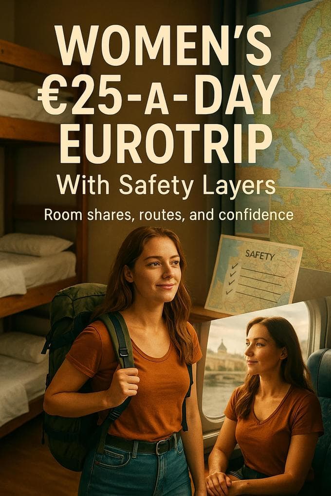Women's EUR25-a-Day Eurotrip With Safety Layers