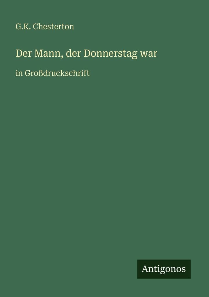 Der Mann, der Donnerstag war