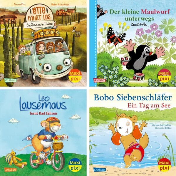 Maxi-Pixi-4er-Set 127: Draußen unterwegs (4x1 Exemplar)