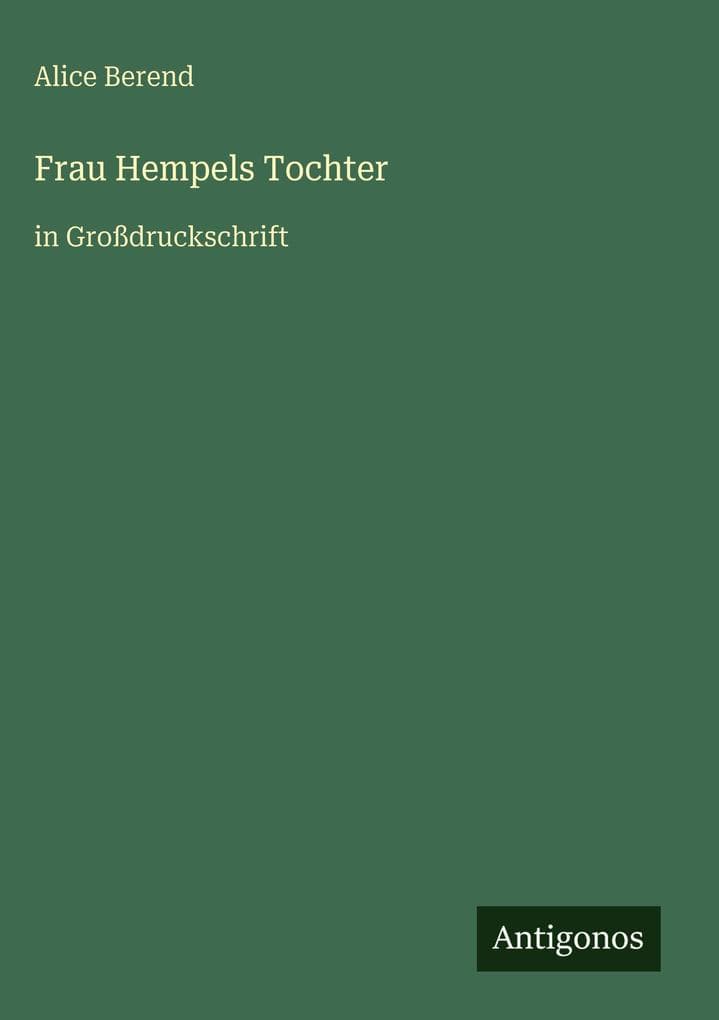 Frau Hempels Tochter