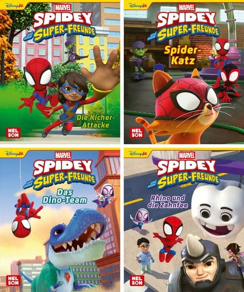 Nelson Mini-Bücher: MARVEL: Spidey und seine Super-Freunde 9-12: 24 Mini-Bücher im Display