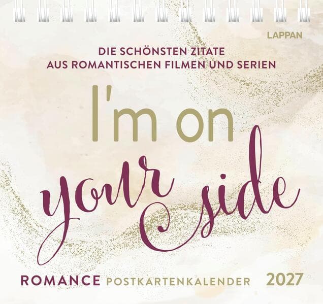 Romance-Postkartenkalender 2027 - I'm on your side