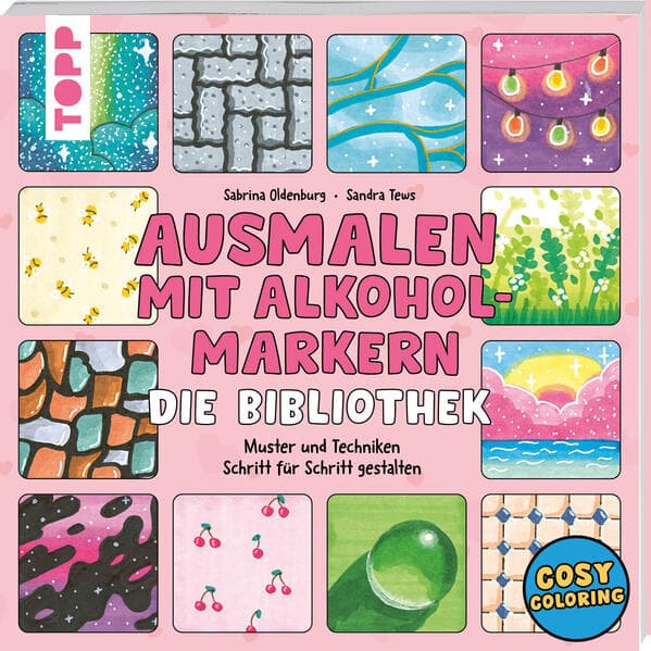 Ausmalen mit Alkoholmarkern - die Bibliothek