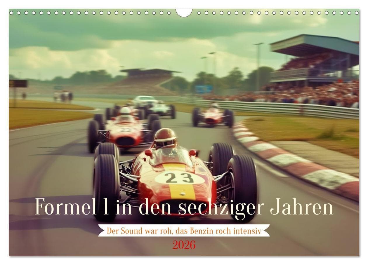 Formel 1 in den sechziger Jahren (Wandkalender 2026 DIN A3 quer), CALVENDO Monatskalender