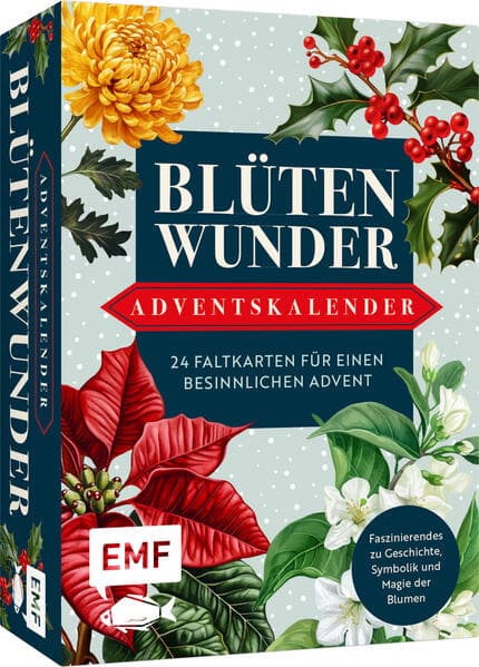 Adventskalender-Kartenset: Blütenwunder