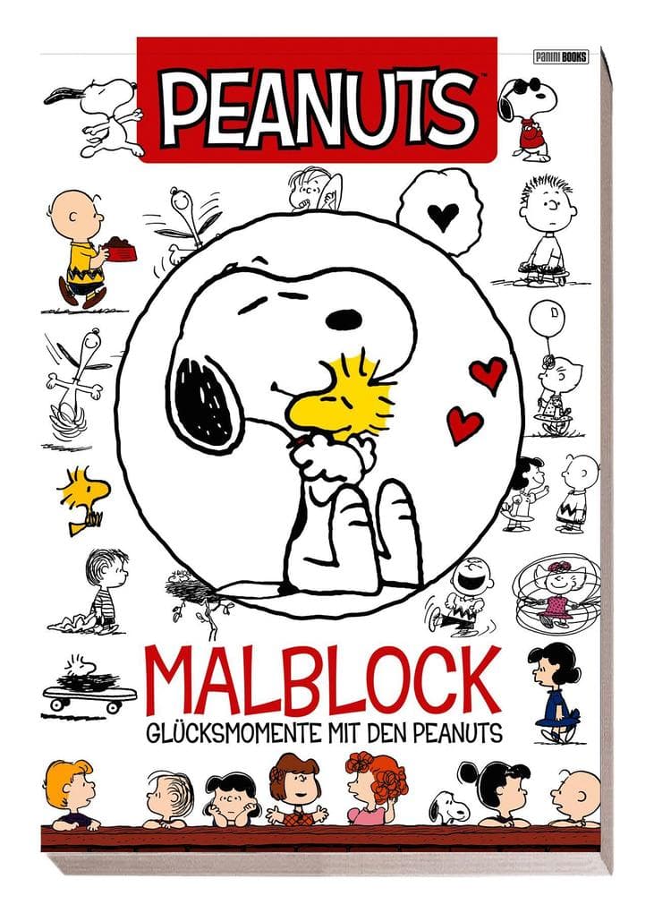 Peanuts: Malblock - Glücksmomente mit den Peanuts