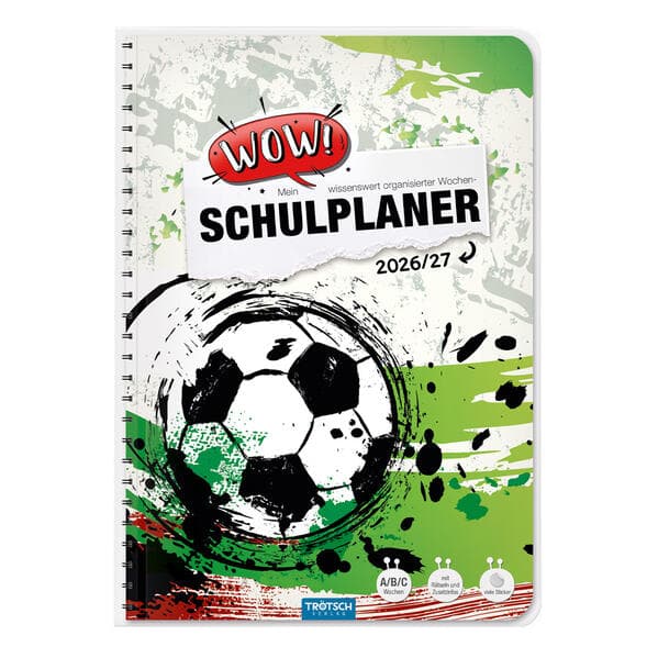 TRÖTSCH - Schulplaner WOW Fußball 26/27