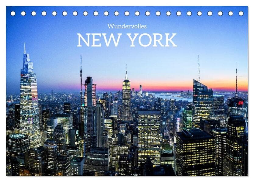 Wundervolles New York (Tischkalender 2026 DIN A5 quer), CALVENDO Monatskalender