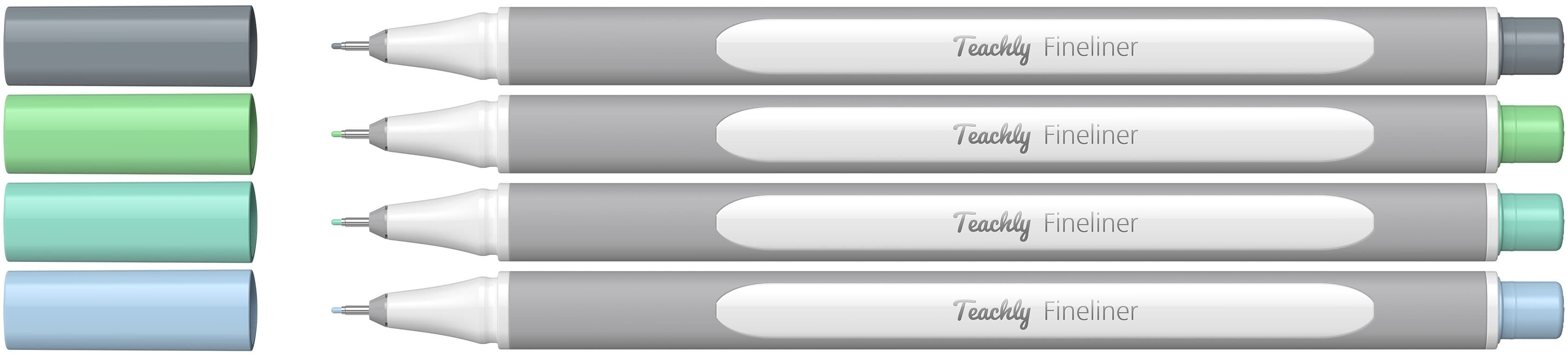 Teachly Fineliner Pastell Ocean 4er Set