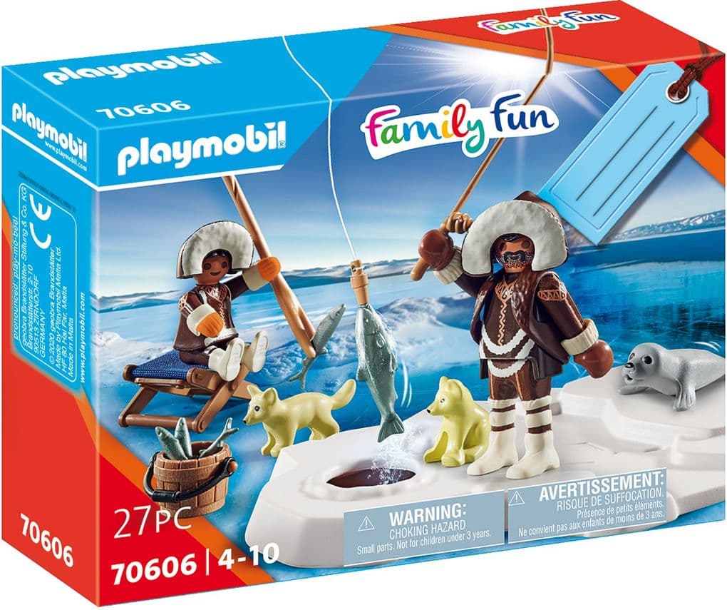 PLAYMOBIL 70606 - Family Fun - Geschenkset Eisangler