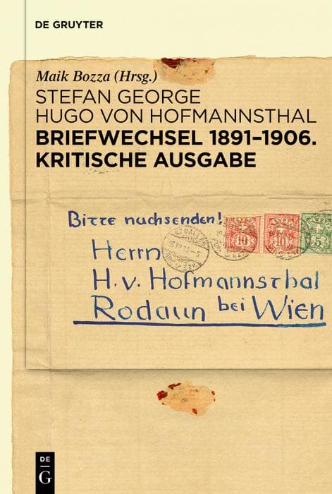 Briefwechsel 1891-1906. Kritische Ausgabe