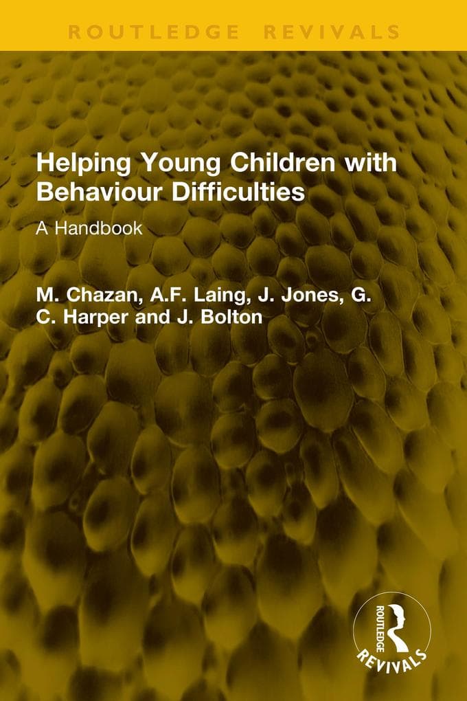 Helping Young Children with Behaviour Difficulties