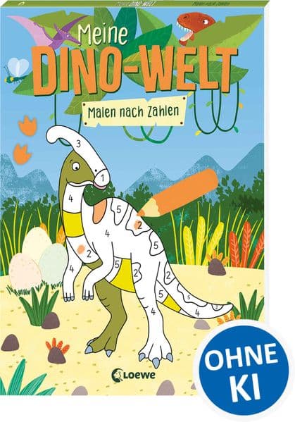 Meine Dino-Welt - Malen nach Zahlen: Erwecke die coolen Motive zum Leben! - Dinostarke Beschäftigung für Kinder ab 5 Jahren
