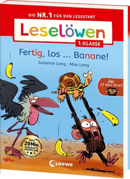 Leselöwen 1. Klasse - Jim ist mies drauf - Fertig, los...Banane!