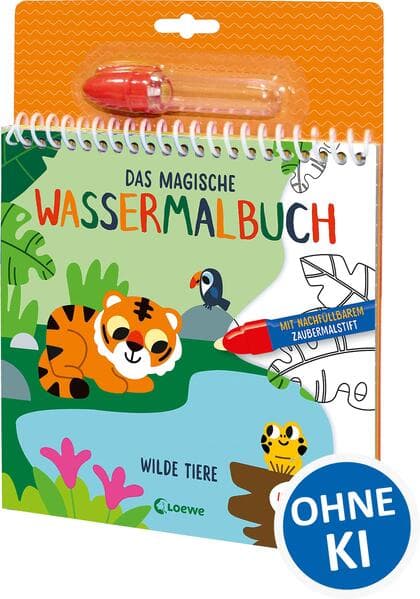 Das magische Wassermalbuch - Wilde Tiere