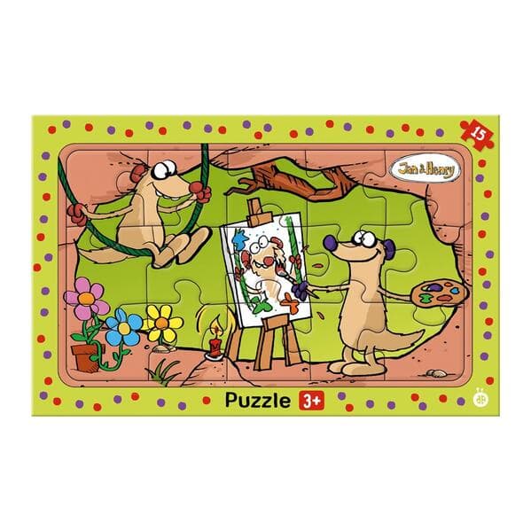 TRÖTSCH - Jan & Henry Rahmenpuzzle 15-teilig