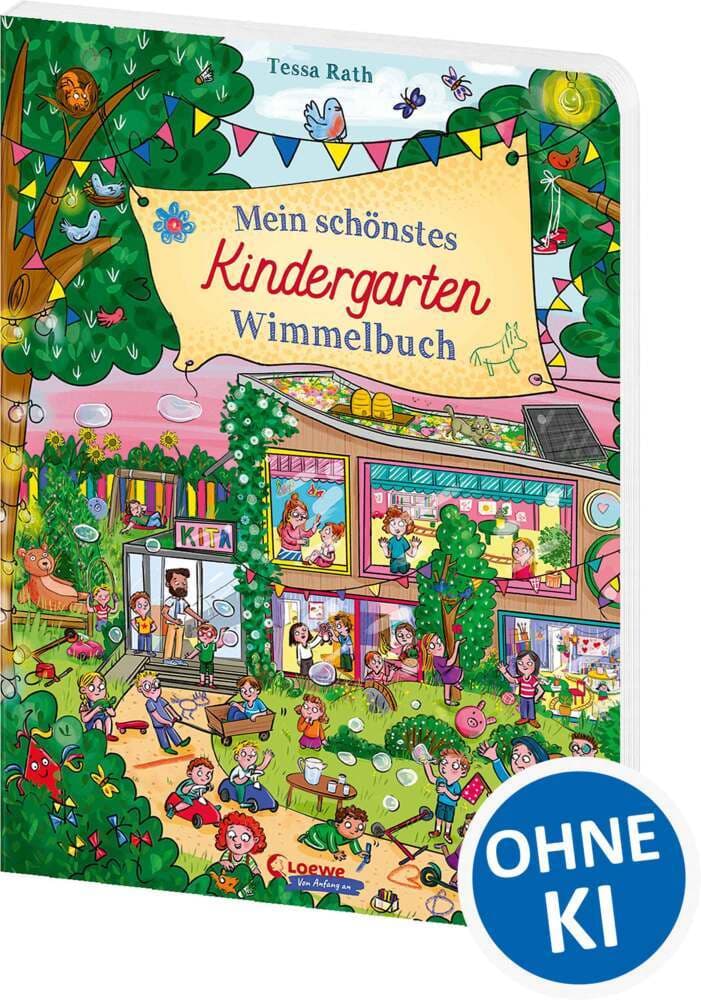 Mein schönstes Kindergarten-Wimmelbuch: Großes Wimmelbuch für Kinder ab 2 Jahren - Idealer Begleiter und Geschenk für Kita und Kindergarten