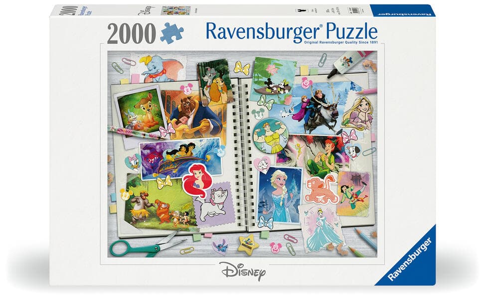 Erwachsenenpuzzle 2000 Teile - Disney Scrapbook