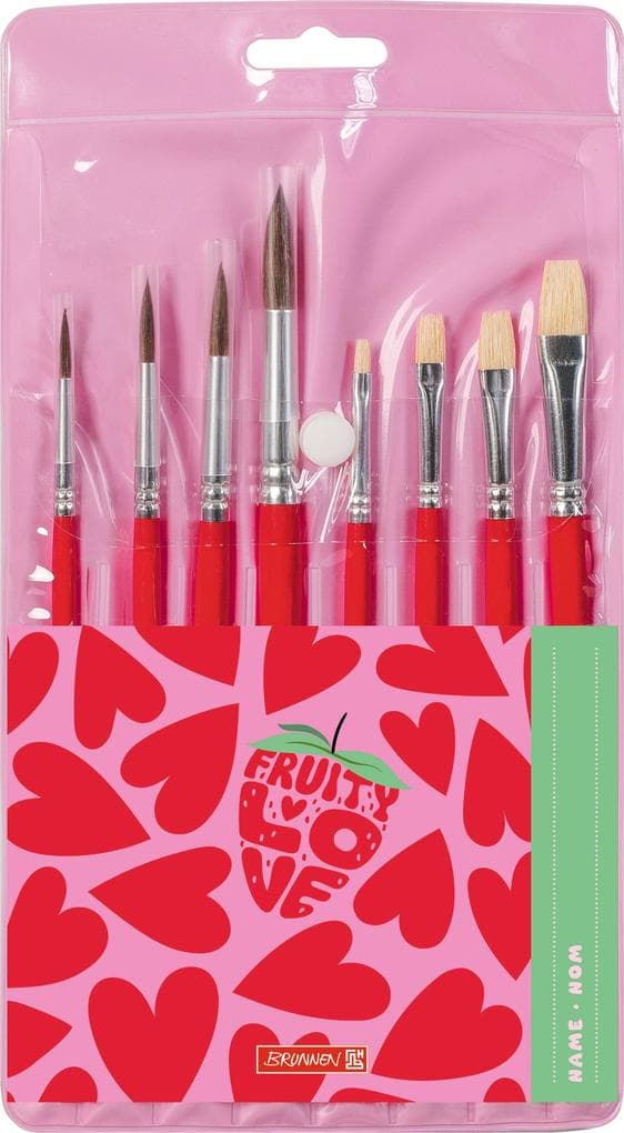 Schulpinsel 8er-Set Fruity Love