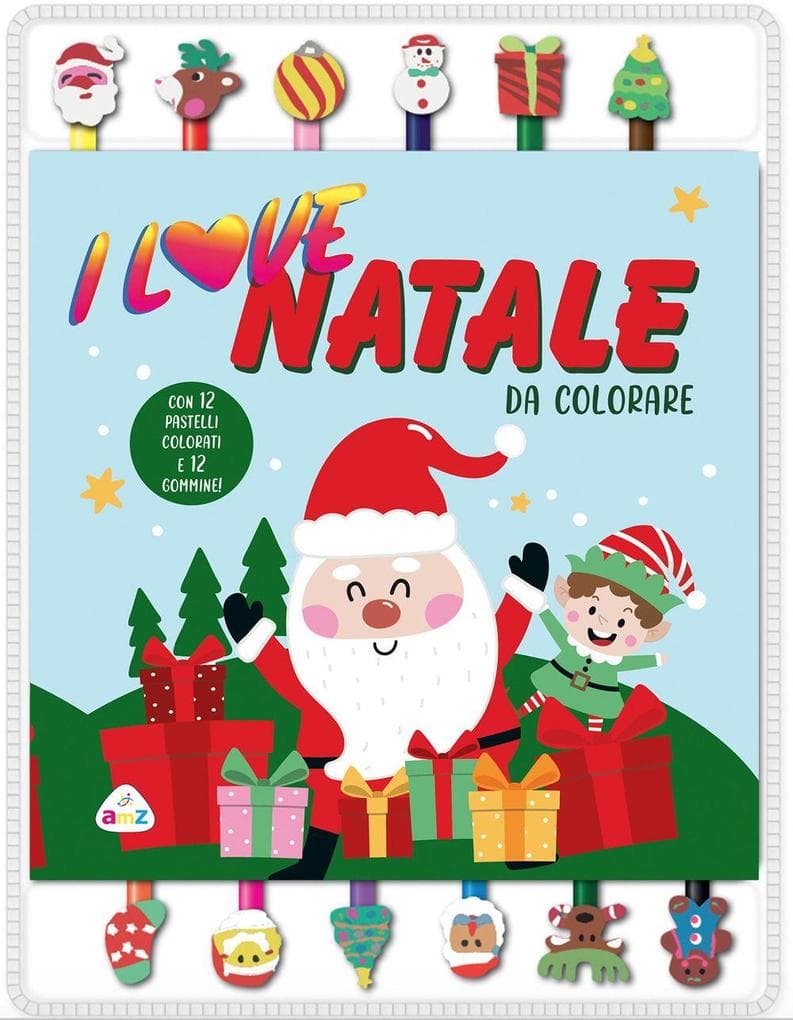I love Natale da colorare
