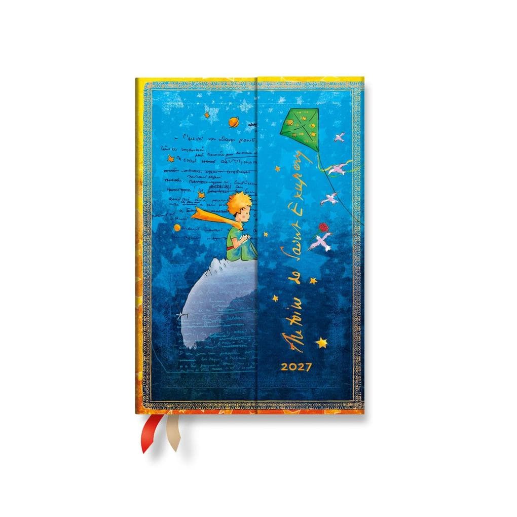 2027 Saint-Exupéry, the Little Prince Mini Hardcover 12-Month Daily Planner, 416pg, 80gsm by Paperblanks (Embellished Manuscripts Collection)