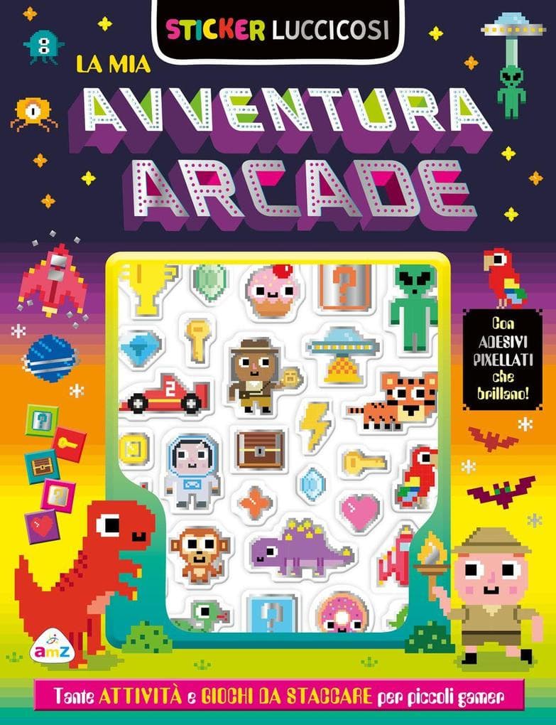 La mia avventura arcade. Sticker luccicosi