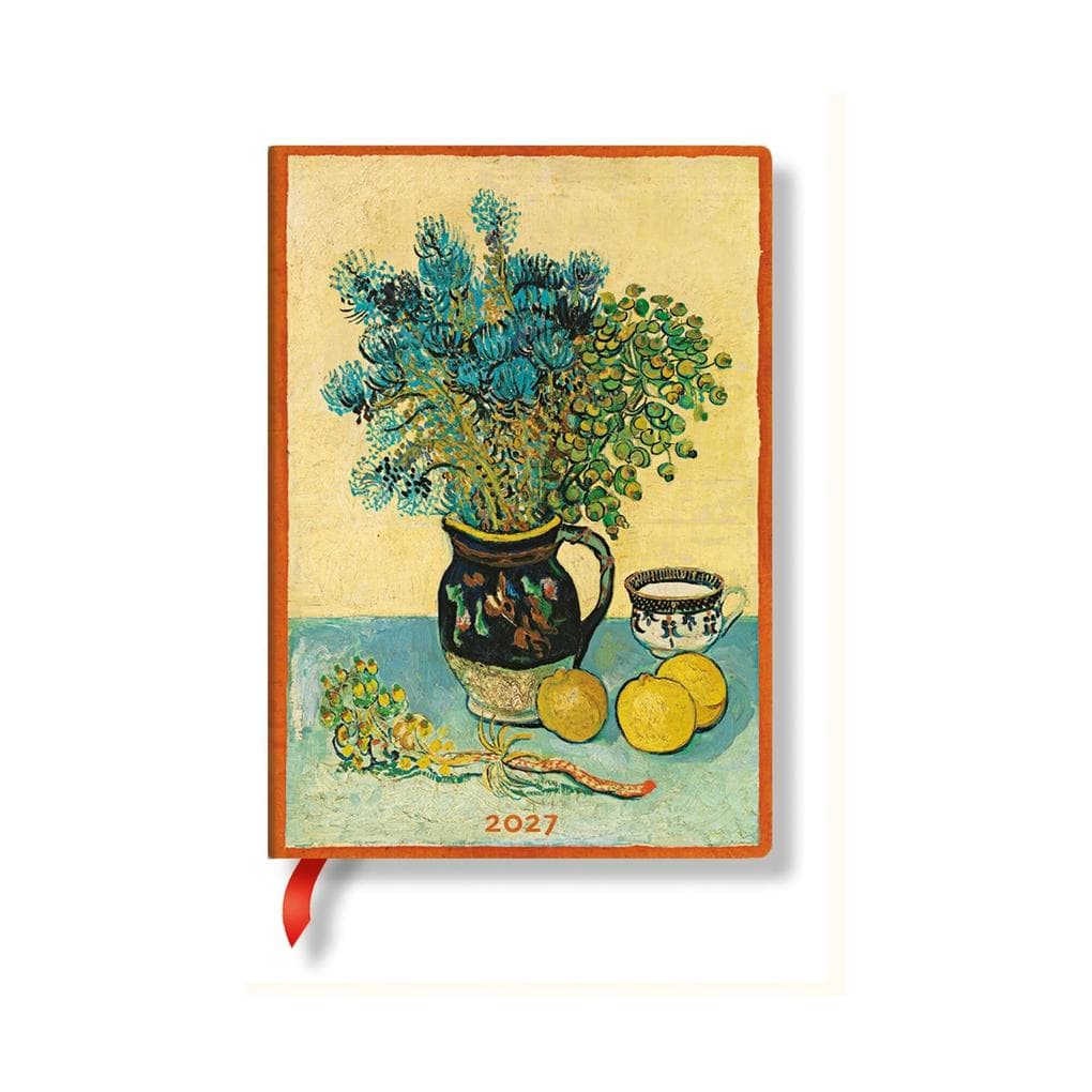 2027 Van Gogh's Still Life MIDI Horizontal Hardcover 12-Month Weekly Planner, 160pg, 100gsm by Paperblanks