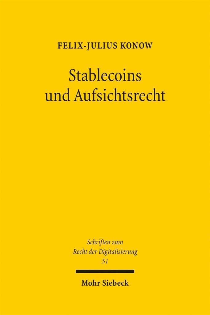 Stablecoins und Aufsichtsrecht